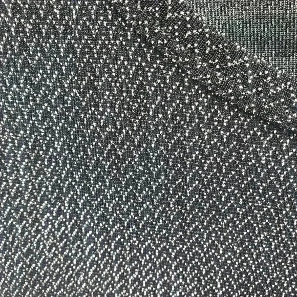 LuLaRoe Elegant Carly Black with Silver Metallic Thread - Picture 5 of 7